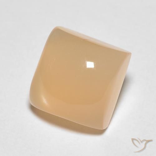 1.75 ct Orange Moonstone Stone, Natural Moonstone in Square Cabochon Shape for Sale