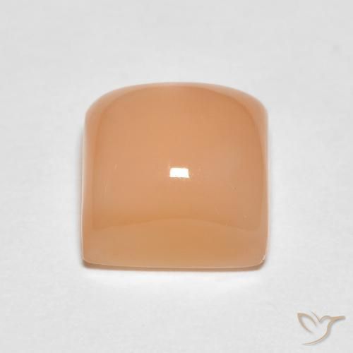 Moonstone Gemstone in 7 x 7 mm (calibrated) Size for Sale, Moonstone Stone in Medium Orange Color