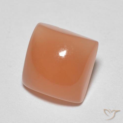1.92 ct Orange Moonstone Stone, Natural Moonstone in Square Cabochon Shape for Sale