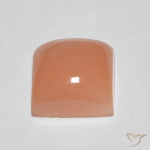 Moonstone Gemstone in 7 x 7 mm (calibrated) Size for Sale, Moonstone Stone in Light Peach Orange Color