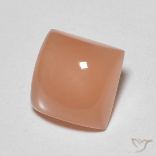 1.85 ct Orange Moonstone Stone, Natural Moonstone in Square Cabochon Shape for Sale