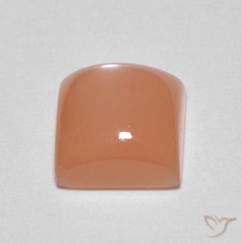 Moonstone Gemstone in 7 x 7 mm (calibrated) Size for Sale, Moonstone Stone in Peach Orange Color