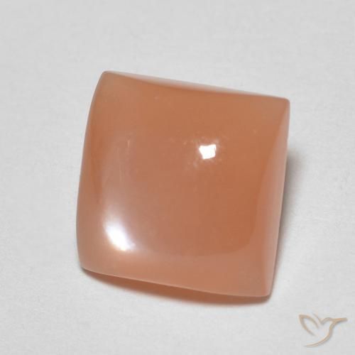 1.82 ct Orange Moonstone Stone, Natural Moonstone in Square Cabochon Shape for Sale