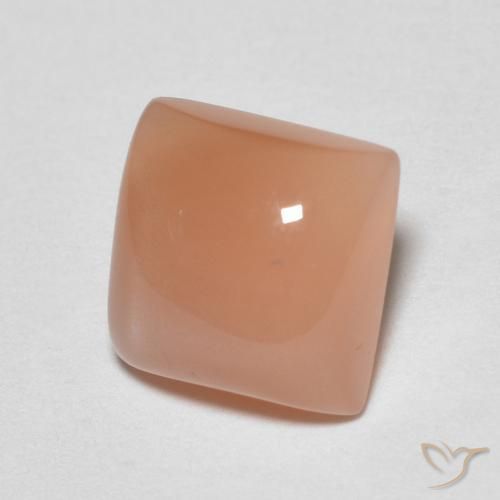1.79 ct Orange Moonstone Stone, Natural Moonstone in Square Cabochon Shape for Sale