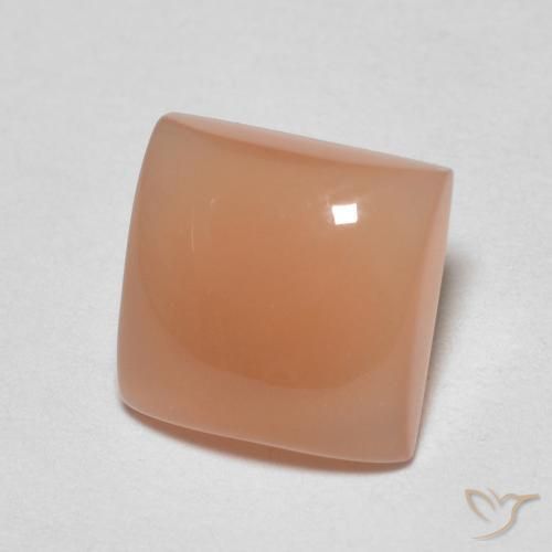 1.70 ct Orange Moonstone Stone, Natural Moonstone in Square Cabochon Shape for Sale