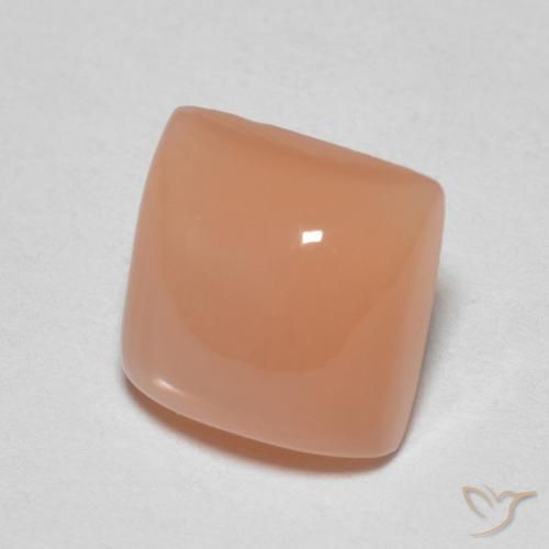 1.81 ct Orange Moonstone Stone, Natural Moonstone in Square Cabochon Shape for Sale