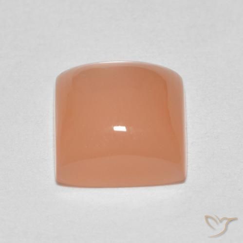 Moonstone Gemstone in 7 x 7 mm (calibrated) Size for Sale, Moonstone Stone in Light Peach Orange Color