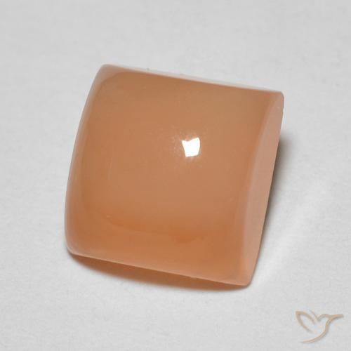 2.01 ct Orange Moonstone Stone, Natural Moonstone in Square Cabochon Shape for Sale
