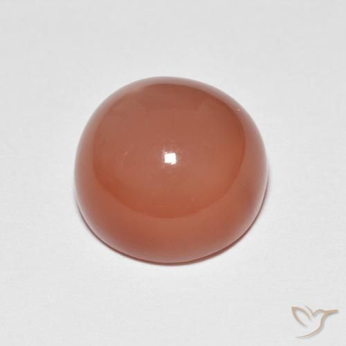 Moonstone Gemstone in 10 mm (calibrated) Size for Sale, Moonstone Stone in Fire Orange Color
