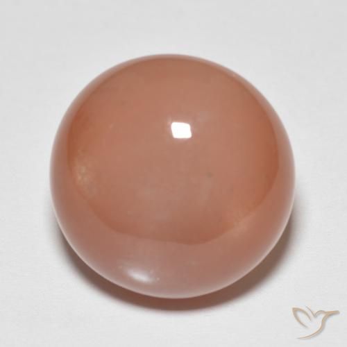 9.40ct Natural Medium Orange Moonstone, Round, Translucent, Photo A