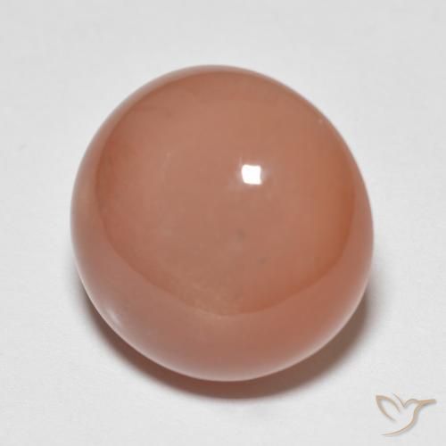9.40 ct Orange Moonstone Stone, Natural Moonstone in Round Cabochon Shape for Sale