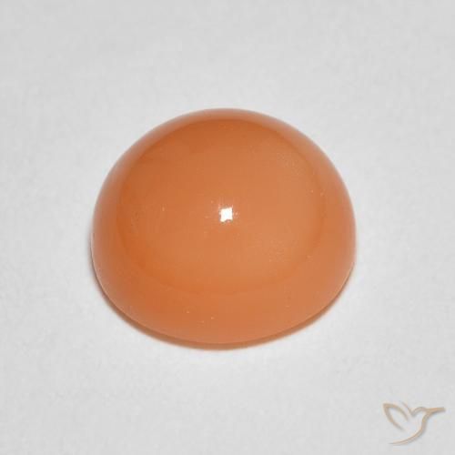 Moonstone Gemstone in 7 mm (calibrated) Size for Sale, Moonstone Stone in Light Orange Color