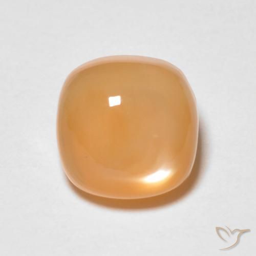 1.74ct Natural Medium Orange Moonstone, Cushion, Translucent