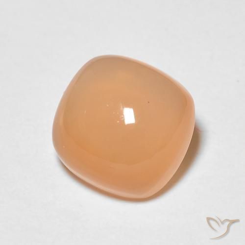 1.56 ct Orange Moonstone Stone, Natural Moonstone in Cushion Cabochon Shape for Sale