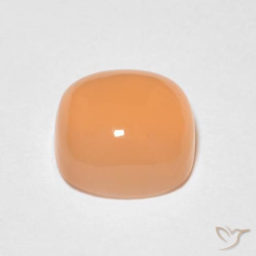 Moonstone Gemstone in 7 x 7 mm (calibrated) Size for Sale, Moonstone Stone in Medium Light-Orange Color
