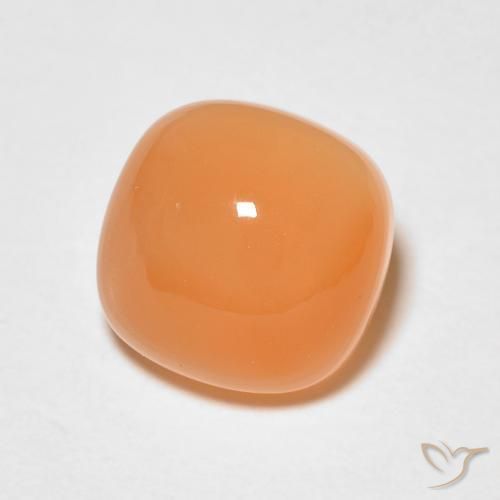 1.78 ct Orange Moonstone Stone, Natural Moonstone in Cushion Cabochon Shape for Sale