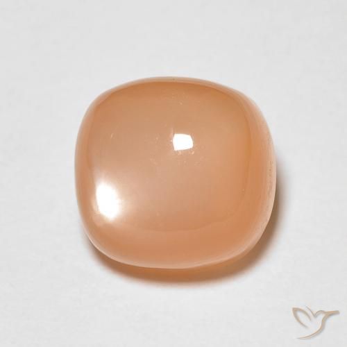 1.97ct Natural Cantaloupe Orange Moonstone, Cushion, Translucent