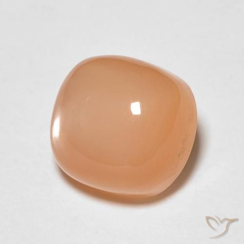 1.97 ct Orange Moonstone Stone, Natural Moonstone in Cushion Cabochon Shape for Sale