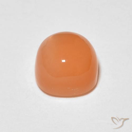 Moonstone Gemstone in 6 x 6 mm (calibrated) Size for Sale, Moonstone Stone in Warm Apricot Orange Color
