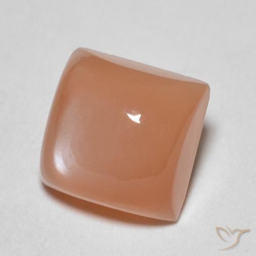 2.19 ct Orange Moonstone Stone, Natural Moonstone in Square Cabochon Shape for Sale