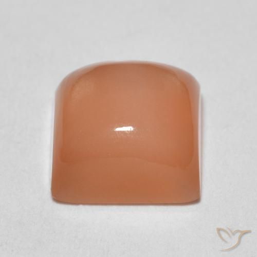 Moonstone Gemstone in 7 x 7 mm (calibrated) Size for Sale, Moonstone Stone in Medium Orange Color