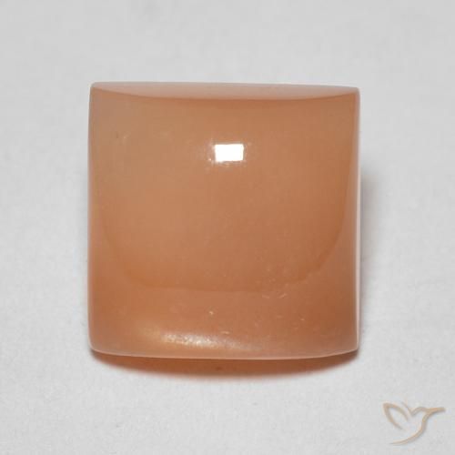 2.03ct Natural Peach Orange Moonstone, Square, Translucent