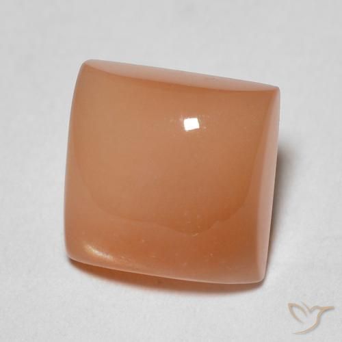 2.03 ct Orange Moonstone Stone, Natural Moonstone in Square Cabochon Shape for Sale