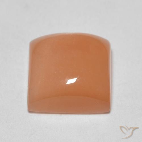 Moonstone Gemstone in 7 x 7 mm (calibrated) Size for Sale, Moonstone Stone in Peach Orange Color
