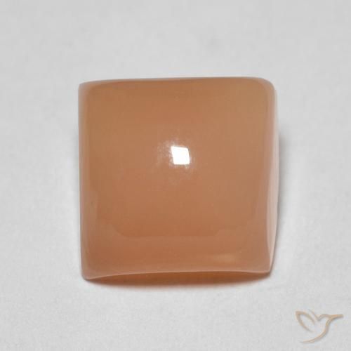 1.79ct Natural Peach Orange Moonstone, Square, Translucent