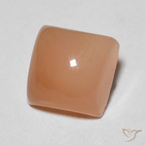 1.79 ct Orange Moonstone Stone, Natural Moonstone in Square Cabochon Shape for Sale