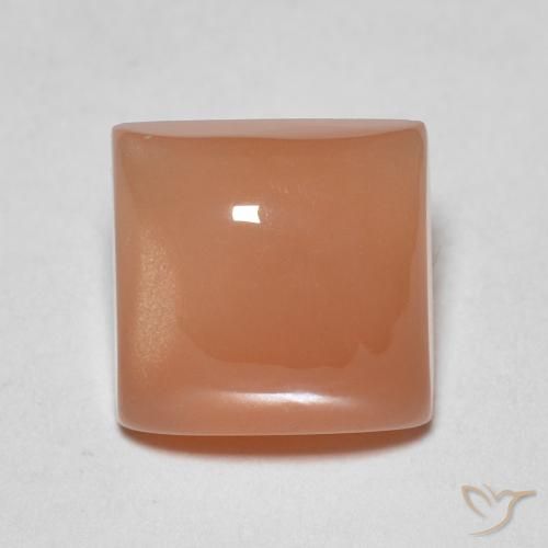 1.92ct Natural Medium Orange Moonstone, Square, Translucent