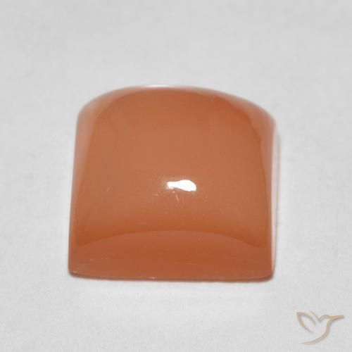 Moonstone Gemstone in 7 x 7 mm (calibrated) Size for Sale, Moonstone Stone in Medium Orange Color