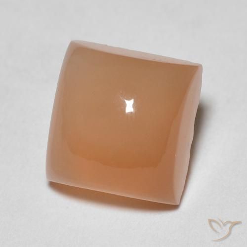 2.13 ct Orange Moonstone Stone, Natural Moonstone in Square Cabochon Shape for Sale
