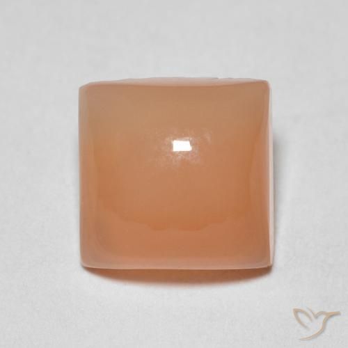 1.78ct Natural Peach Orange Moonstone, Square, Translucent