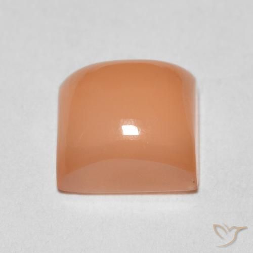 Moonstone Gemstone in 7 x 7 mm (calibrated) Size for Sale, Moonstone Stone in Peach Orange Color