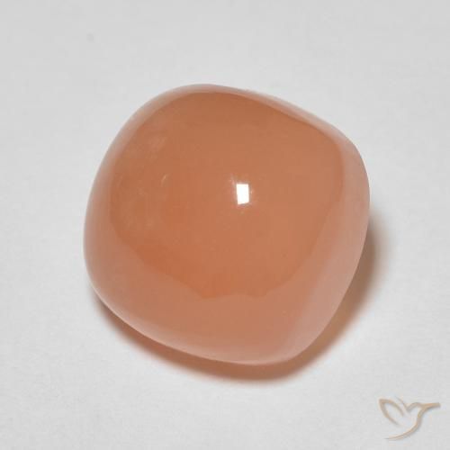 2.90 ct Orange Moonstone Stone, Natural Moonstone in Cushion Cabochon Shape for Sale