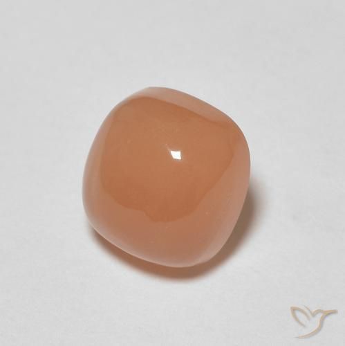 1.13 ct Orange Moonstone Stone, Natural Moonstone in Cushion Cabochon Shape for Sale