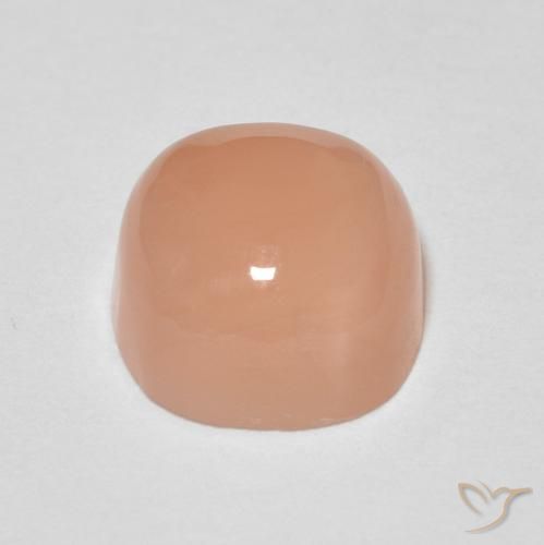 Moonstone Gemstone in 7.3 x 7.2 mm Size for Sale, Moonstone Stone in Peach Orange Color