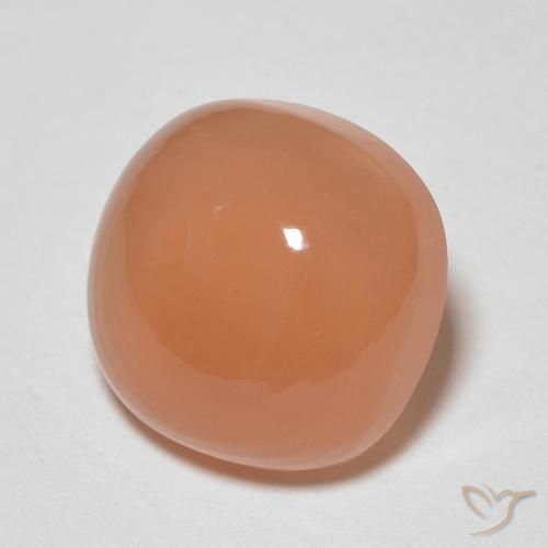 2.18 ct Orange Moonstone Stone, Natural Moonstone in Cushion Cabochon Shape for Sale