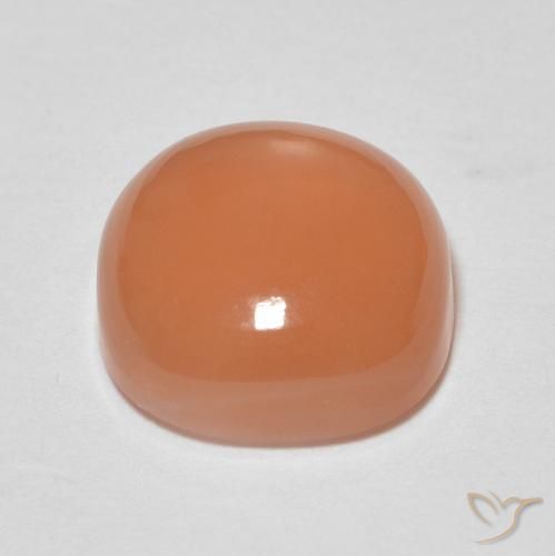 Moonstone Gemstone in 8 x 8 mm (calibrated) Size for Sale, Moonstone Stone in Peach Orange Color