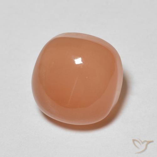 1.90 ct Orange Moonstone Stone, Natural Moonstone in Cushion Cabochon Shape for Sale