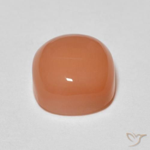 Moonstone Gemstone in 7 x 7 mm (calibrated) Size for Sale, Moonstone Stone in Light Orange Color