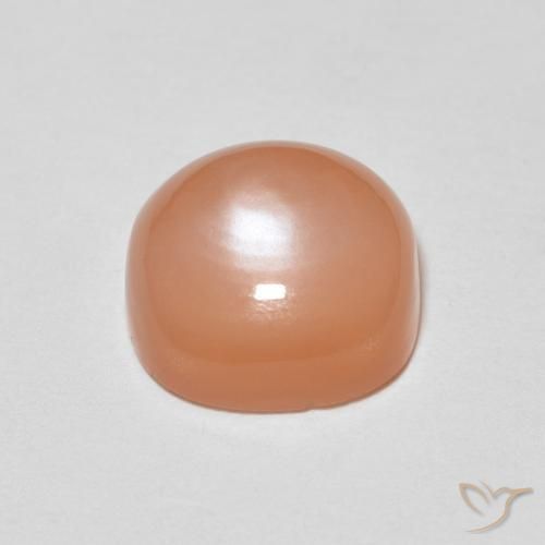Moonstone Gemstone in 8 x 8 mm (calibrated) Size for Sale, Moonstone Stone in Peach Orange Color