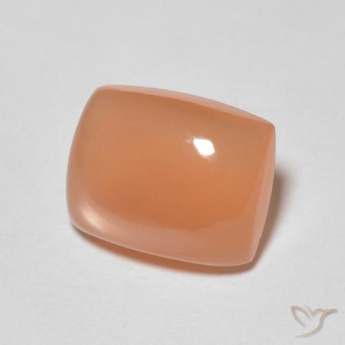 2.13 ct Orange Moonstone Stone, Natural Moonstone in Cushion Cabochon Shape for Sale