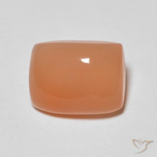 2.32ct Natural Medium Orange Moonstone, Cushion, Translucent