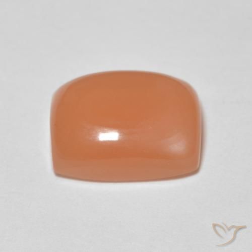 Moonstone Gemstone in 9 x 7 mm (calibrated) Size for Sale, Moonstone Stone in Medium Orange Color