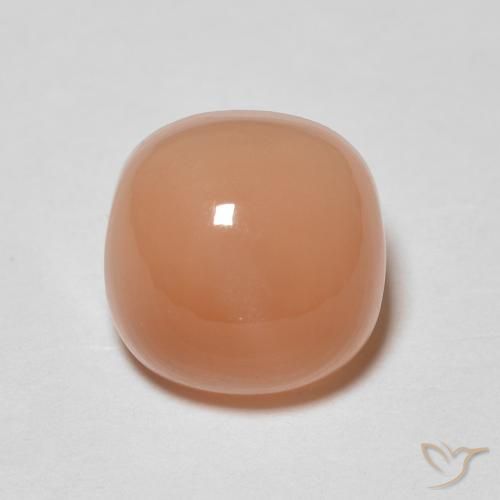 2.40ct Natural Peach Orange Moonstone, Cushion, Translucent