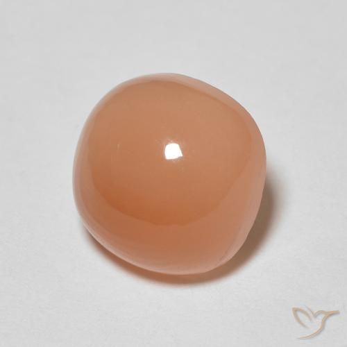 2.40 ct Orange Moonstone Stone, Natural Moonstone in Cushion Cabochon Shape for Sale