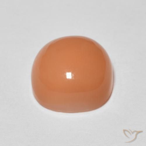 Moonstone Gemstone in 8 x 8 mm (calibrated) Size for Sale, Moonstone Stone in Peach Orange Color