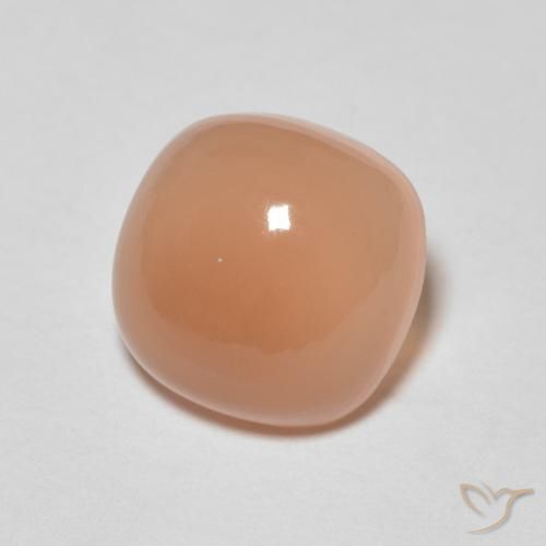 2.12 ct Orange Moonstone Stone, Natural Moonstone in Cushion Cabochon Shape for Sale